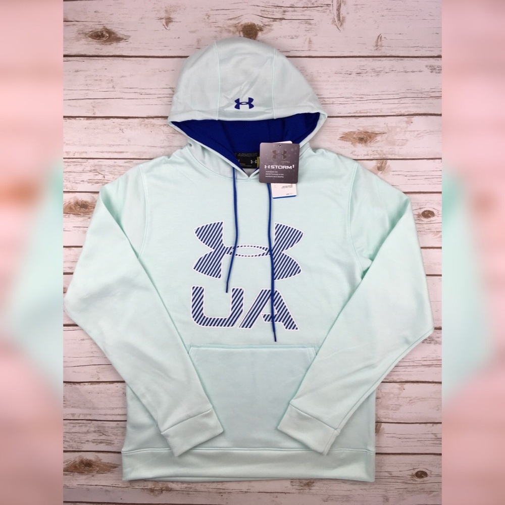 Under Armour Storm Coldgear Hoodie Pullover Blue